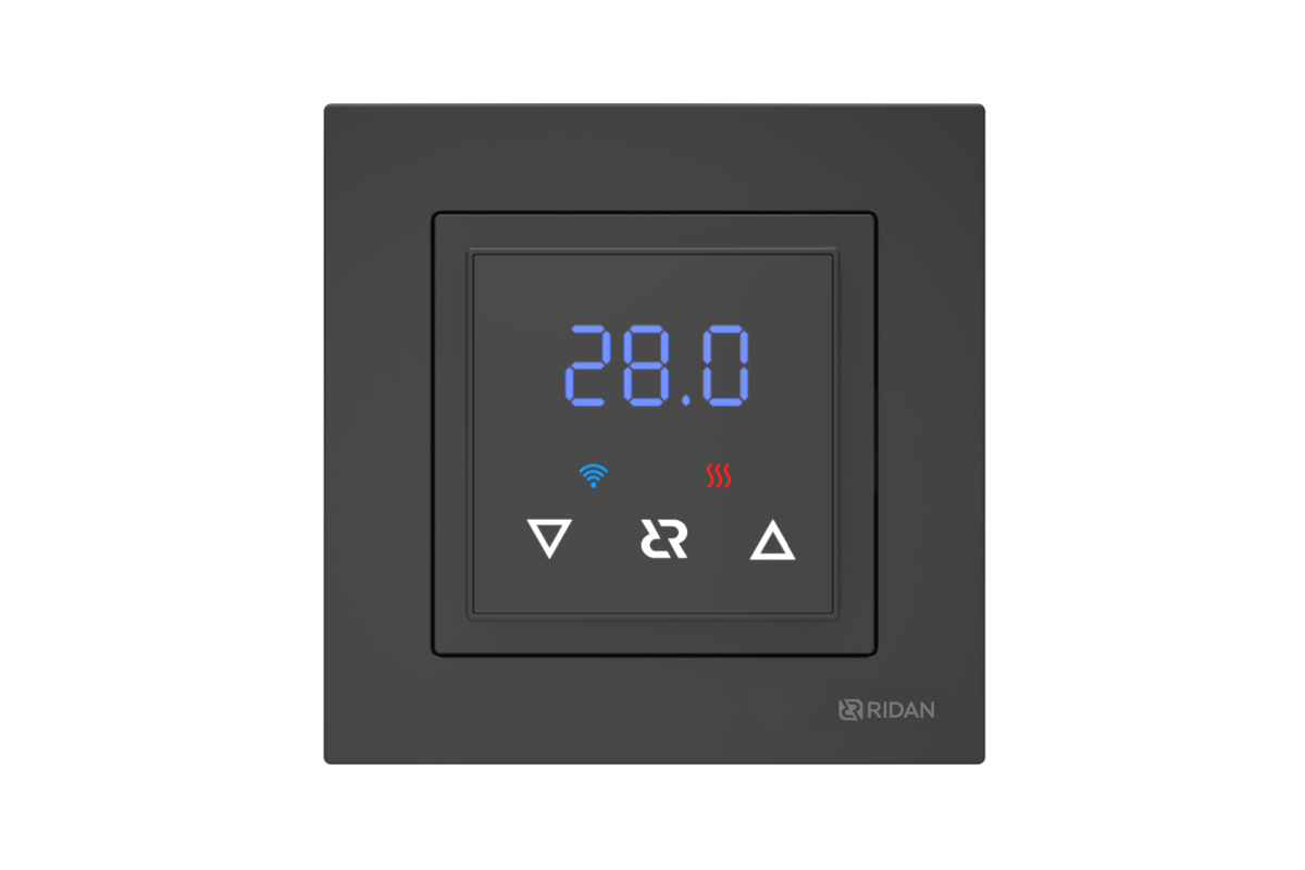 21RT0105R — Ridan Classy (Класси) терморегулятор с Wi-Fi, черный