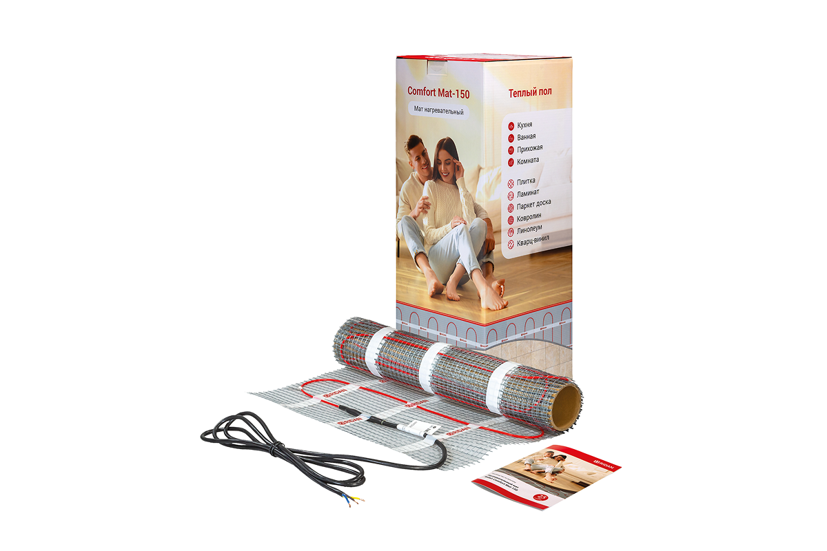 21RT0412R — Ridan Comfort Mat-150 (Комфорт Мат-150) нагревательный мат 1350 Вт, 230 В, 9 м²