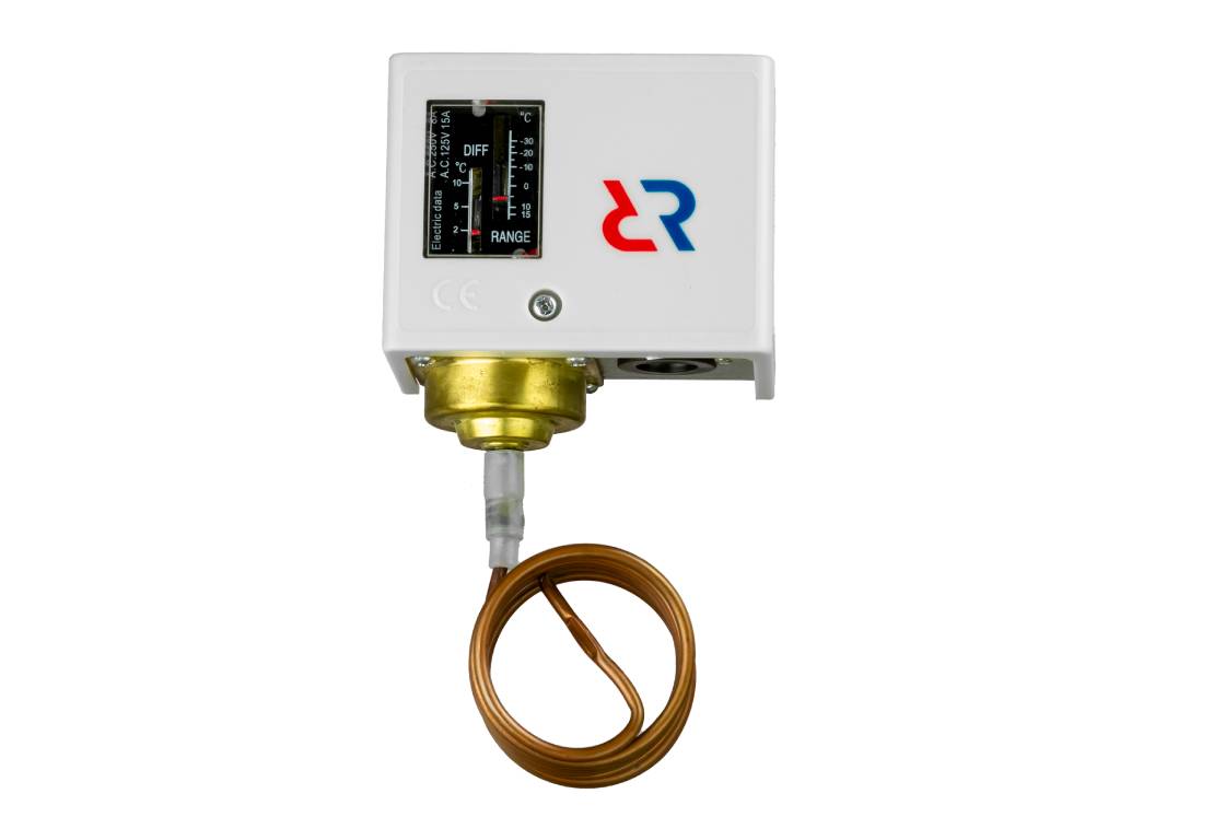 Ридан 070L126566R — Реле температуры KP61R, 12 м, в комплекте со стенным кронштейном и креплениями для капиллярной трубки
